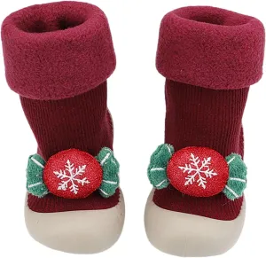 Baby First Walking Shoes Slip-On Slippers Newborn Floor Slipper Breathable Cotton Mesh Socks Shoes Crib Shoes