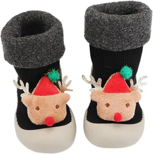Baby First Walking Shoes Slip-On Slippers Newborn Floor Slipper Breathable Cotton Mesh Socks Shoes Crib Shoes