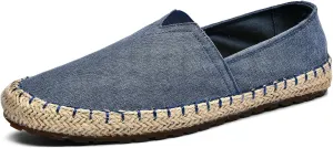 CASMAG Men's Fashion Casual Cloth Shoes Canvas Slip-on Loafers Espadrille Leisure Walking Sneakers Moccasins Boat Shoes