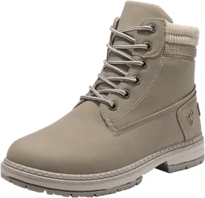 Cathalem Winter Boots for Women Lace Up Anti-Slip Warm Snow Ankle Booties Fashion Sneaker Boots Combat Boots Womens