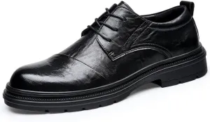 Classic Men's Leather Dress Shoes Modern Business Oxford Shoes Non Slip Formal Tuxedo Shoes for Men