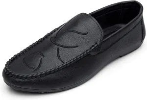 Driving Moccasins for Men Simple Moccasins Shoes Leather Resistant Flexible Anti-Slip Outdoor Slip On for Any Attire
