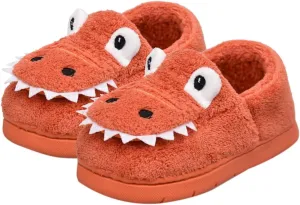 Fuzzy artoon Animal Slipper For Kids Baby Girls Boys Warm Flat Shoes Winter Memory Foam Indoor Bedroom House Shoes