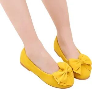 Girls Dress Shoes,Baby Solid Girls Soft Dance Shoes Student Princess Kid Children Bowknot Baby Shoes Kawaii Shoes