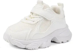 Kids' Slip-On Knit Sneakers – Lightweight Breathable Running Shoes with Thick Sole and Anti-Slip Grip for Boys and Girls
