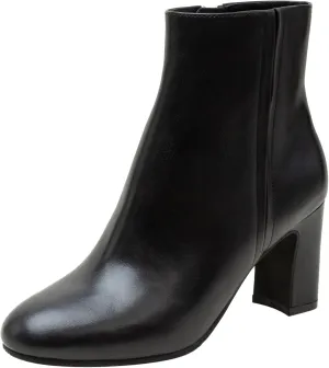 Linea Paolo - WYLDA - Womens Mid-Height Heel Leather Ankle Boots