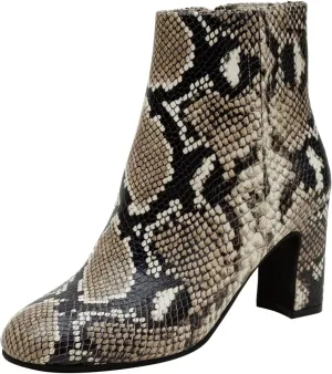Linea Paolo - WYLDA - Womens Mid-Height Heel Leather Ankle Boots