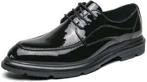 Male Spring Autumn Office Pointed Toe Men's Formal Shoes Men's Leather Low Heel Business Dress Shoes Leather Formal Business Oxford Shoes