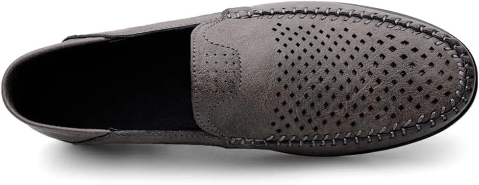 MCMUS Driving Moccasins Smoking Loafer for Men Moccasins Shoes Lightweight Breathable PU Leather Flexible Lightweight Anti-Slip Resistant Walking Slip On for Any Attire