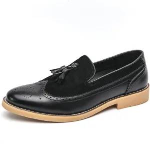Men Business Dress Casual Fashion Elegant Formal ShoesSlip-on Evening Dress Loafers Party Tassel Leather Dress Shoes Wedding Shoes Men's Oxford Comfort Loafers Business Shoes