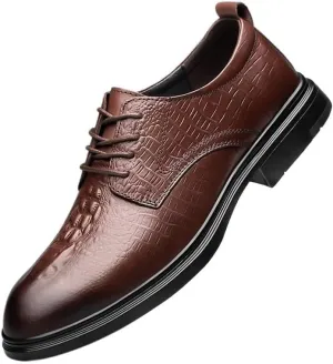 Mens Business Shoes Men Oxford Leather Fashion Dress Shoes Men's Prom Wedding Breathable Shoes Lace-up Comfort Soft Sneakers Casual Shoe