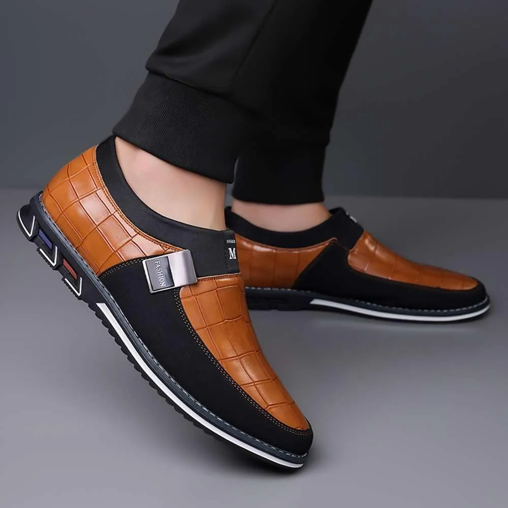 Men's Casual Dress Oxford Shoes Business Office Loafers Leather Fashion Dress Sneakers Comfort Walking Driving Shoes
