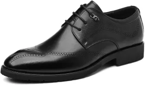 Men's Casual Lace Up Dress Shoes Classic Modern Italy Formal Leather Oxford Shoes for Men