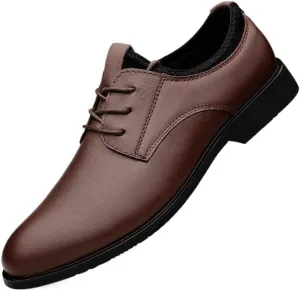 Men's Dress Shoes Modern Leather Comfort Men Loafers Classic Lace Up Formal Business Oxfords Shoes
