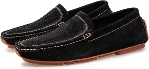 Mens Loafers Shoe Breathable Simple Moccasins Driving Shoes Slip Resistant Flexible Comfortable Casual Wedding Slip-ons
