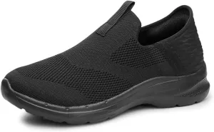 Men's Mesh Slip on Walking Sneakers Running Shoes Athletic Gym Neutral Trainers Casual Non Slip Breathable Socks Shoes