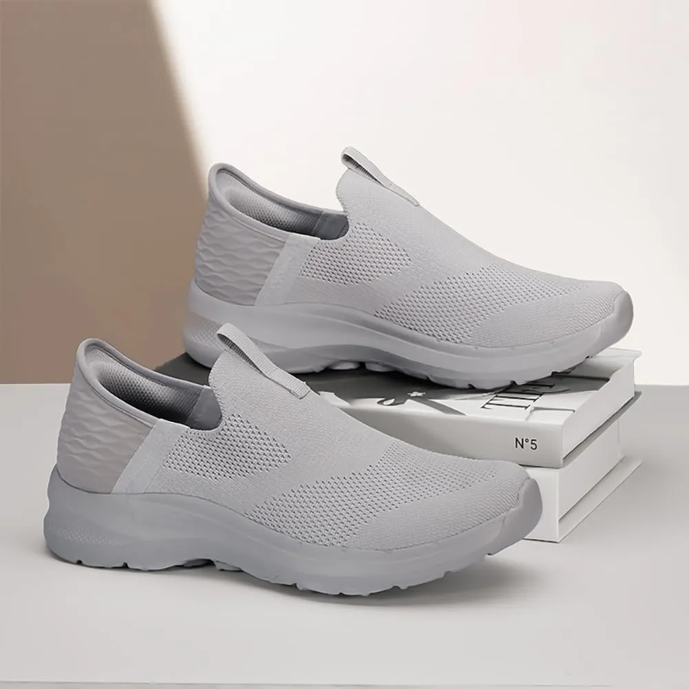 Men's Mesh Slip on Walking Sneakers Running Shoes Athletic Gym Neutral Trainers Casual Non Slip Breathable Socks Shoes