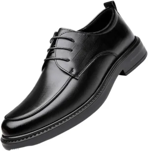 Men's Oxford Shoes Mens Patent Leather Wingtip Brogue Dress Shoes Lace-Up Lightweight Casual Walking Derby Shoes for Men(Black,10)