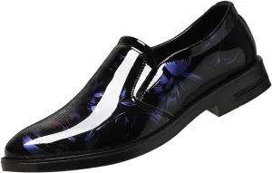 Men's Patent Leather Loafers Dress Shoes Comfort Low-top Slip On Business Formal Shoes Casual Shoes for Wedding Dating Work
