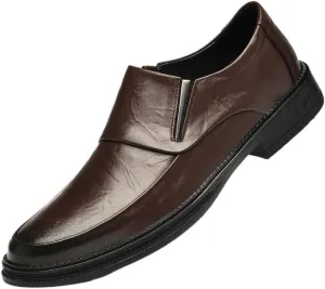 Men's Slip-On Loafer Casual Dress Shoes Black Wedding Formal Work Pointed Toe Men Tuxedo Shoes