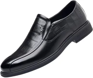 Mens Slip-Ons Loafers Genuine Leather Modern Wedding Office Shoes Work Tuxedo Derby Shoes for Men