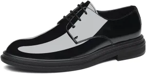 Mens Tuxedo Shoes Trends Pointed Toe Comfort Business Oxford Shoes Lightweight