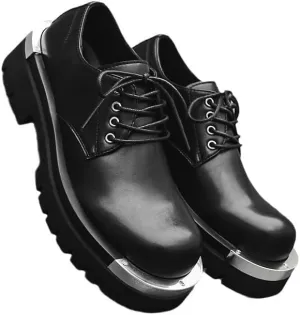 Men's Vintage High Gloss Dress Shoes Men Patent Leather Business Oxford Shoes Fashion Casual Classic Pointed-Toe Formal Shoes