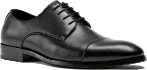 Men's Wingtip Dress Shoes Classic Italy Formal Oxford Shoes Modern Cap Toe Derby Shoes