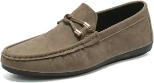 New Men's Loafers Suede Vamp Moccasins Penny Loafers Comfortable Flexible Lightweight Wedding Slip-on