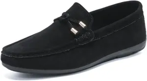 New Men's Loafers Suede Vamp Moccasins Penny Loafers Comfortable Flexible Lightweight Wedding Slip-on