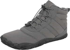 Snow Boots for Men Women Barefoot Shoes Waterproof Wide Toe Box Shoes Winter Cotton Boots Sneakers, Casual Warmth Quilted Outdoor Shoes