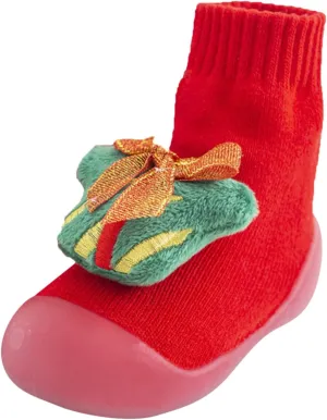 Sock Shoes Toddler,Christmas Infant Baby Boys Girls Cartoon Ears Floor Socks Non Slip Baby Step Shoes Socks Booties