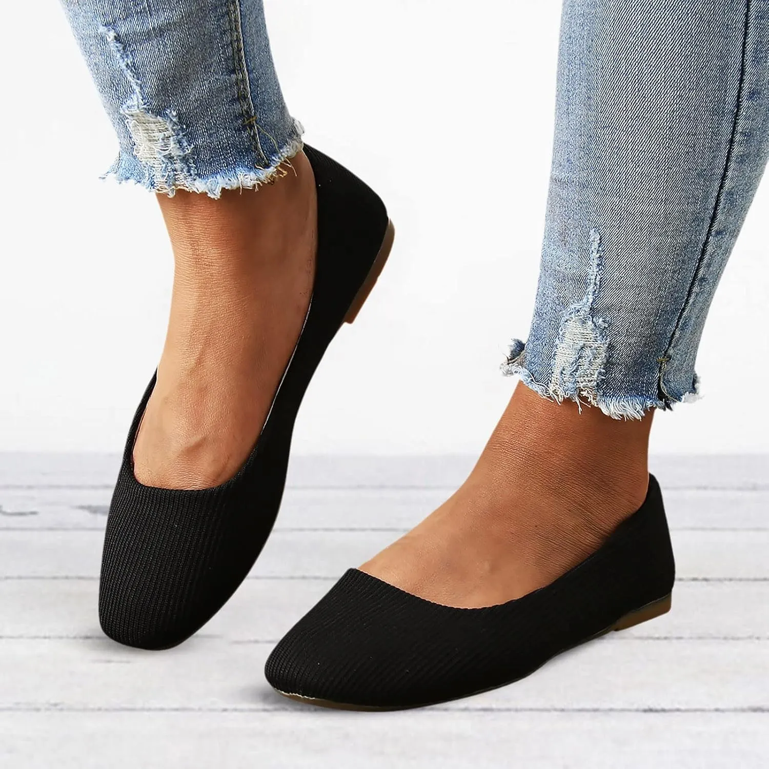 Women's Loafers Casual Slip on Flat Shoes Cute Loafer Slip on Ballet Flat Lug Sole Comfortable Slip on