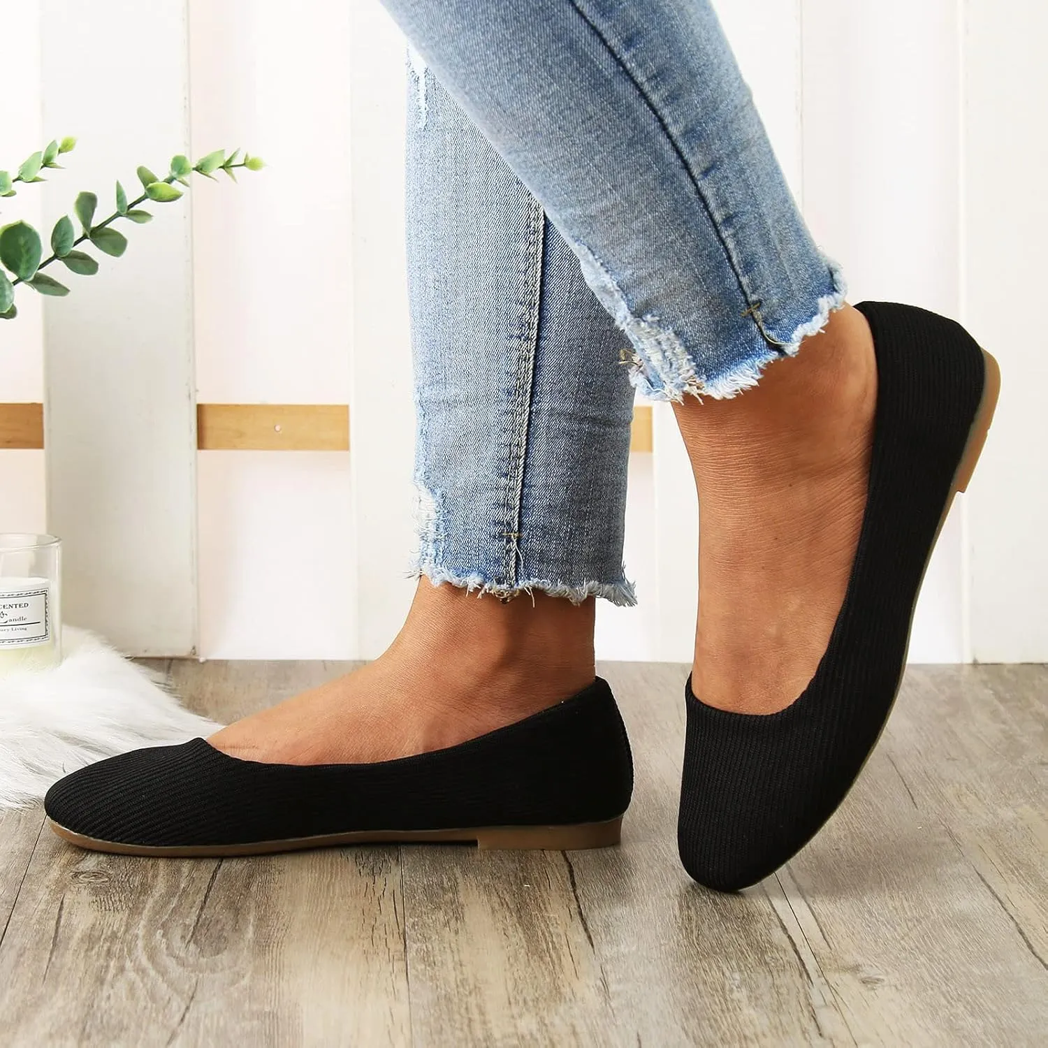 Women's Loafers Casual Slip on Flat Shoes Cute Loafer Slip on Ballet Flat Lug Sole Comfortable Slip on