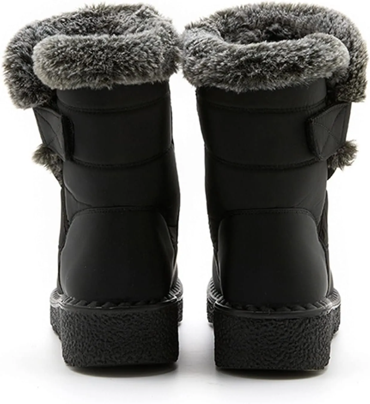 ZBYY Womens Winter Snow Boots Warm Fur Lining Comfortable Non Slip Ankle Booties Outdoor Waterproof Walking Short Boots
