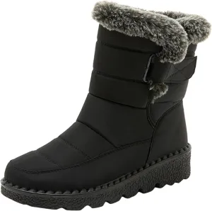 ZBYY Womens Winter Snow Boots Warm Fur Lining Comfortable Non Slip Ankle Booties Outdoor Waterproof Walking Short Boots